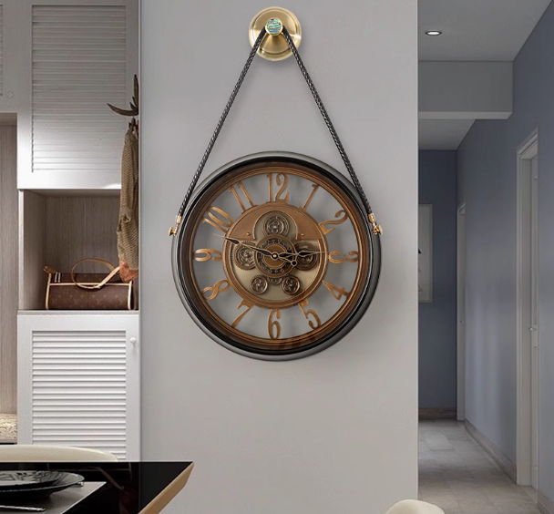 Steel Moving Gear Wall Clocks