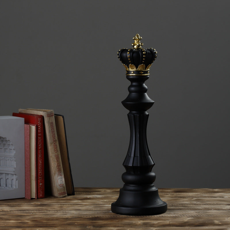 Chess Kingdom Queen Showpiece [ Black ]