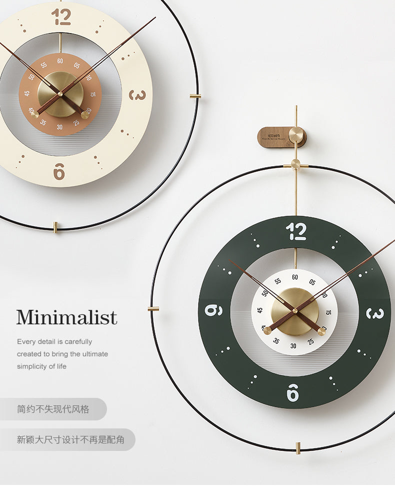 The Dials of Metamorphism Luxe Wall Clock Style 1