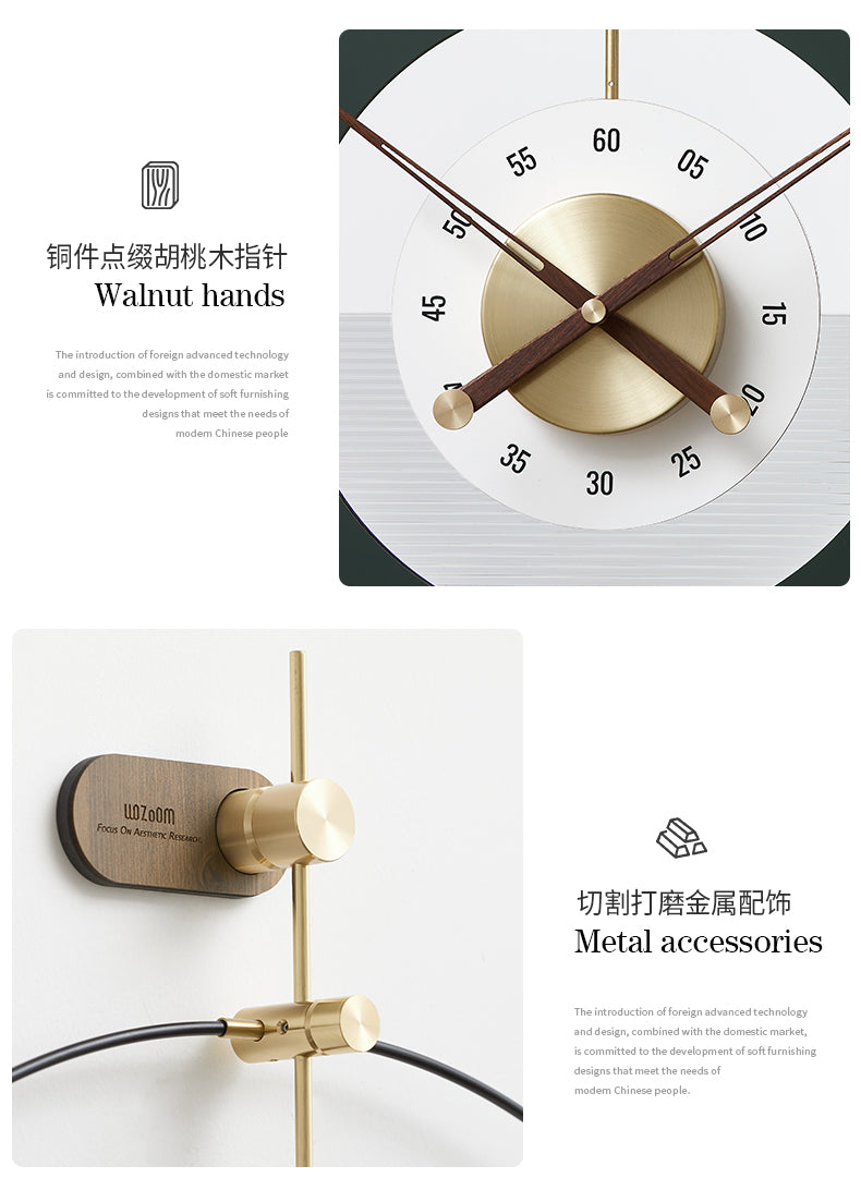 The Dials of Metamorphism Luxe Wall Clock Style 1