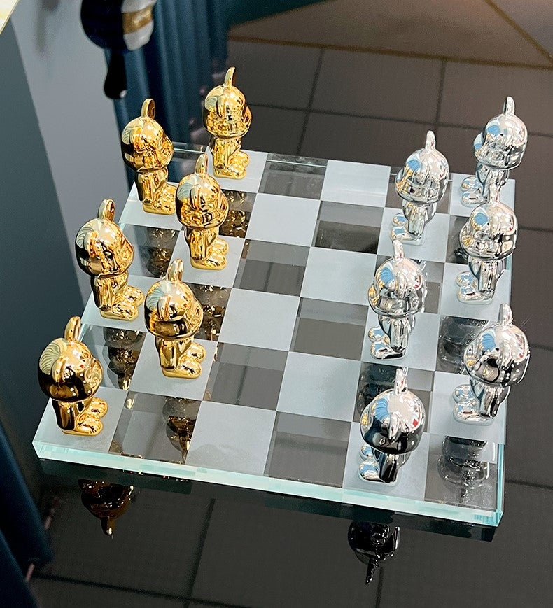 TEDDY CRYSTAL CHESS DECOR