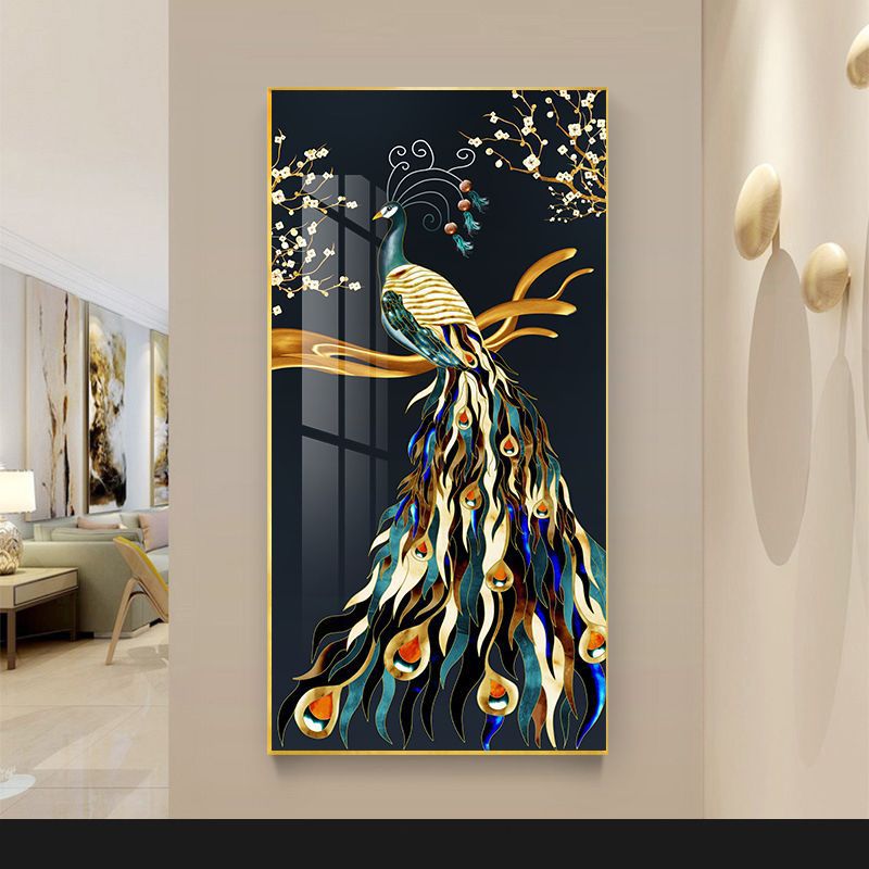 Modern Crystal Painting with Metal Framing - 24x32 Inch