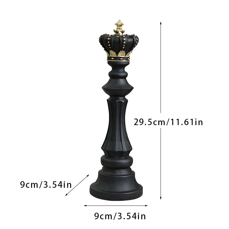 Chess Kingdom Queen Showpiece [ Black ]