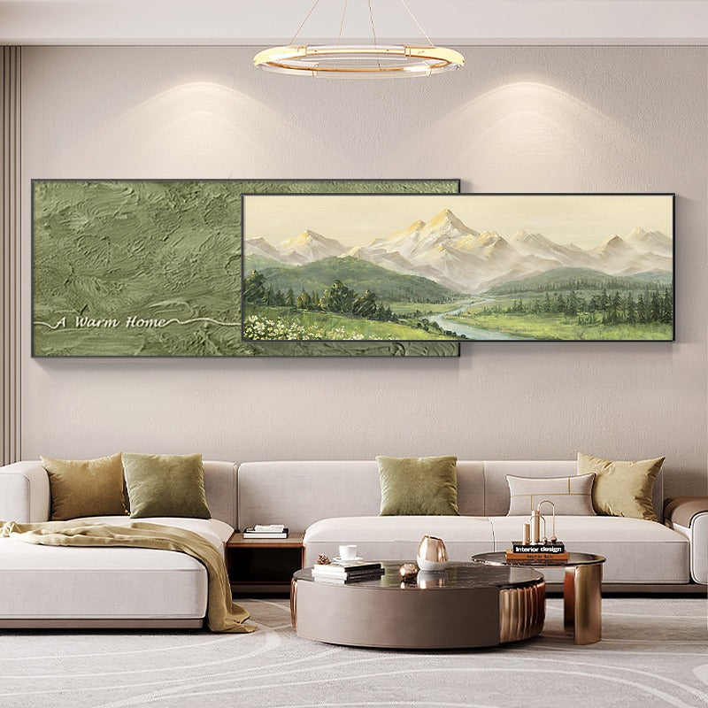 Pure Beauty Modern Crystal Glass Painting [ 72 x 22 Inches ]