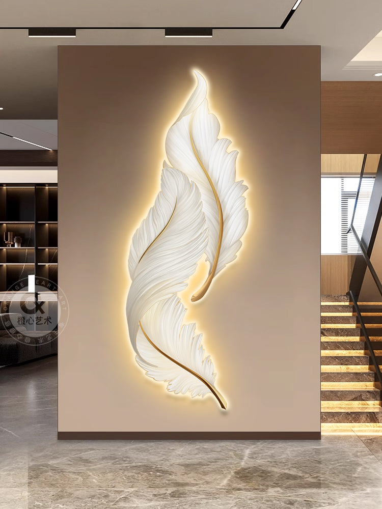 Modern Crystal Wall Art  For Wall Decor With LED Light