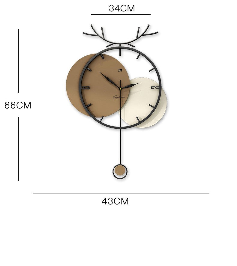 Fancy Metal Wall Clock For Home Decor