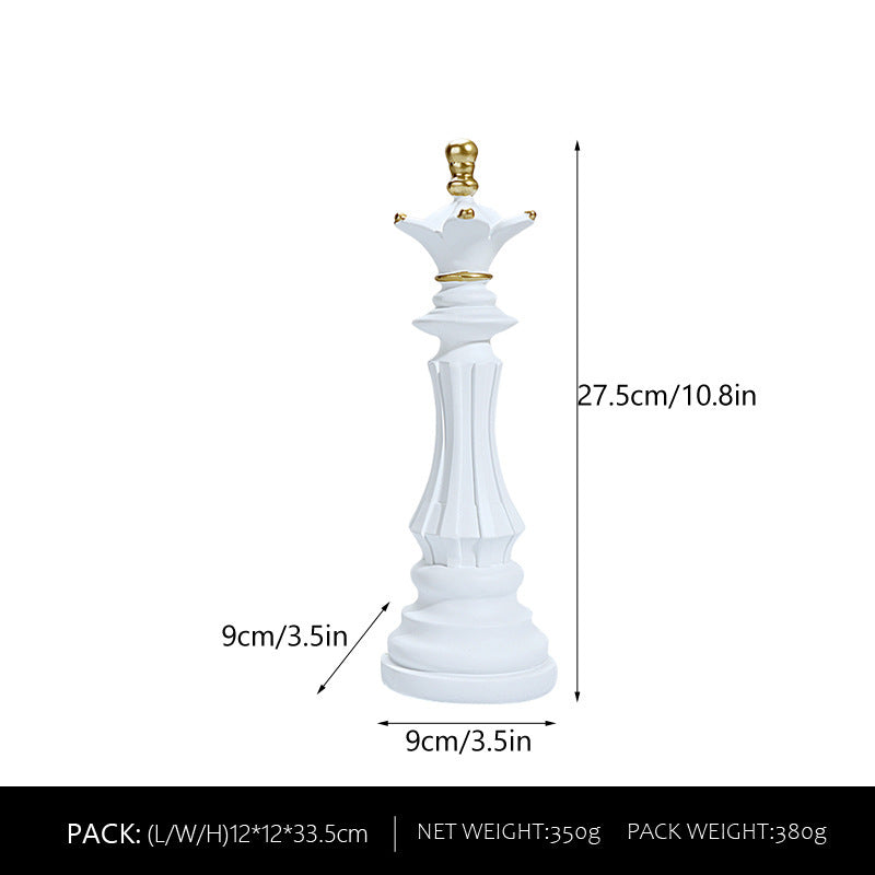 Chess Kingdom King Showpiece [ White ]