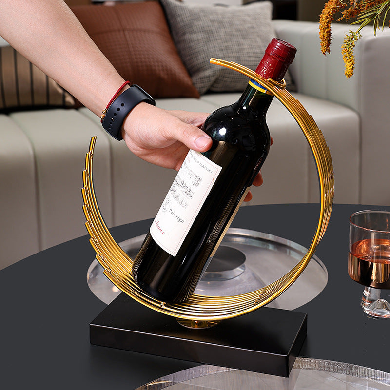 Gold Wine Holder / Table Showpiece