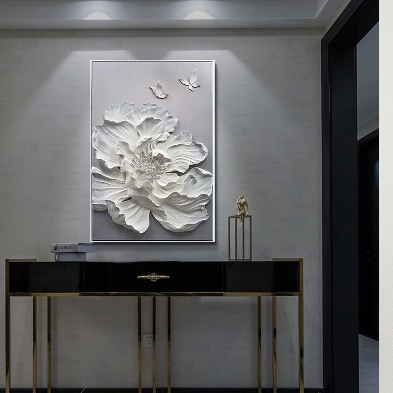 The Altruistic Flower 3D Wall Decor With Metal Framing