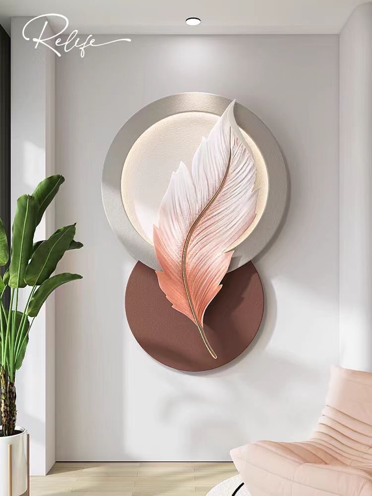The Altruistic Leaf 3D Resin Wall Decor With LED Lights