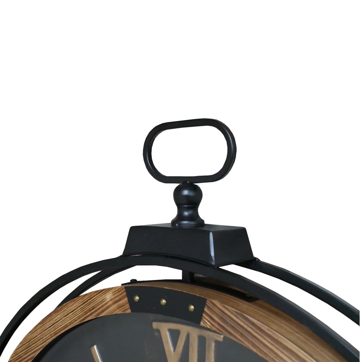 Temporal Trellis Luxury Wall Clock With Moving Gear Mechanism (Steel Body)