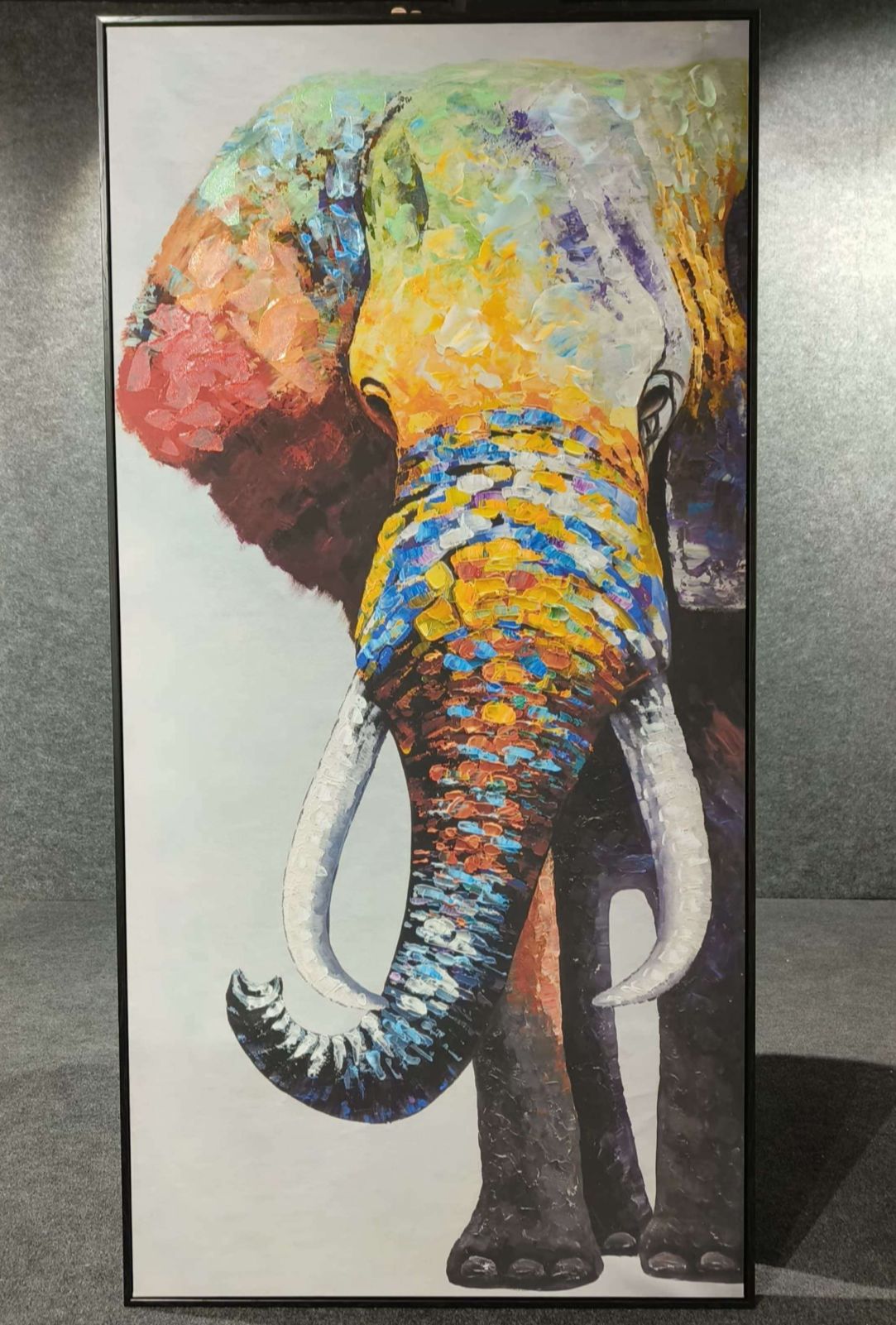 Colorful Elephant  100% Handpainted Wall Painting (Copy)