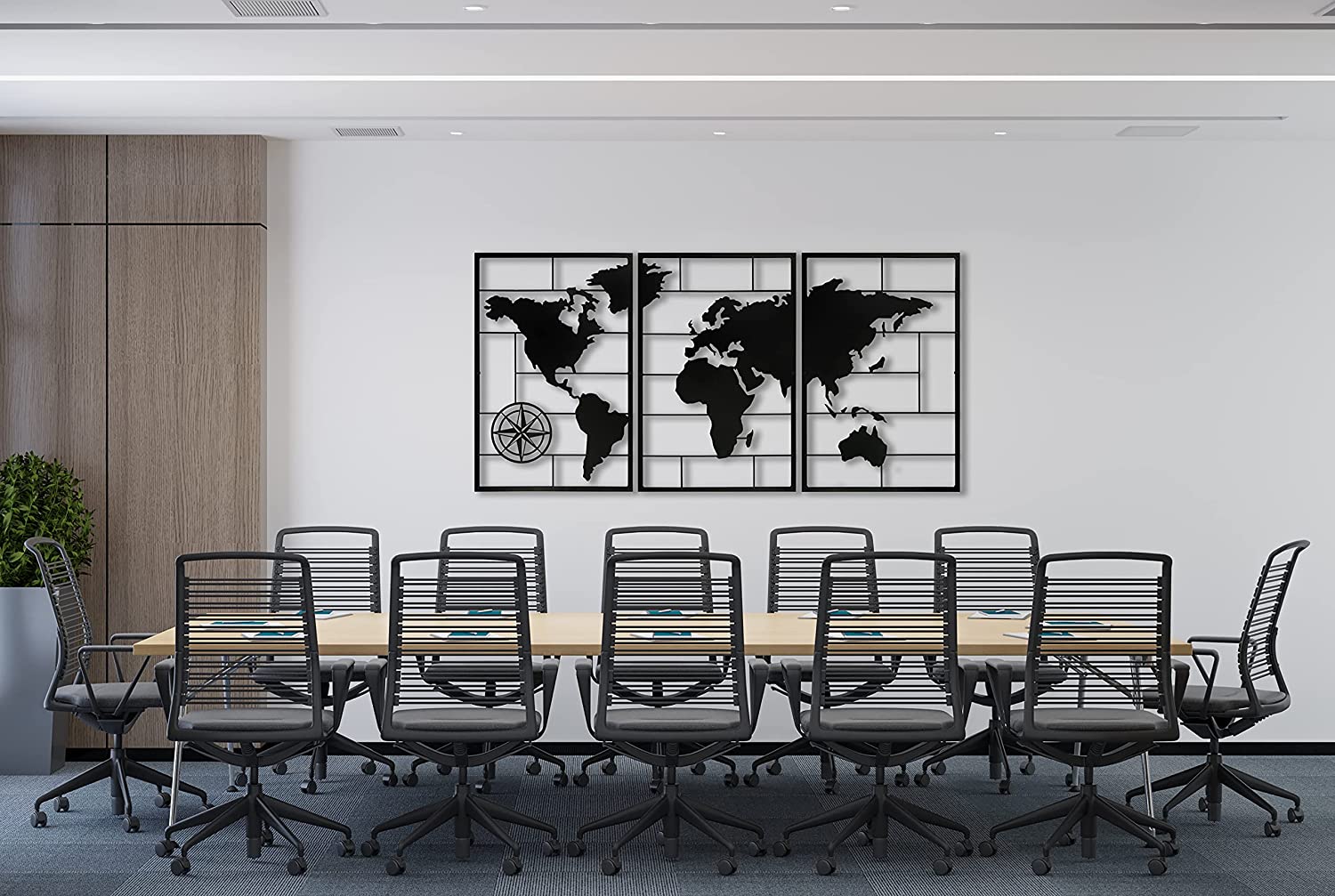 Metal World Map Wall Decor For Office Thedecorvilla   812kyGMJziS. AC SL1500 